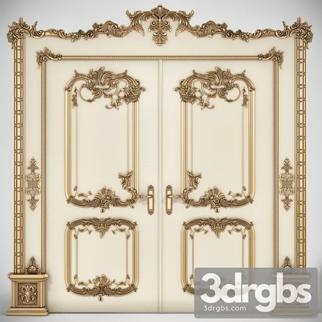 Palace door 3D Model Free