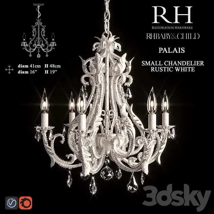 Palais Chandelier 3D Model