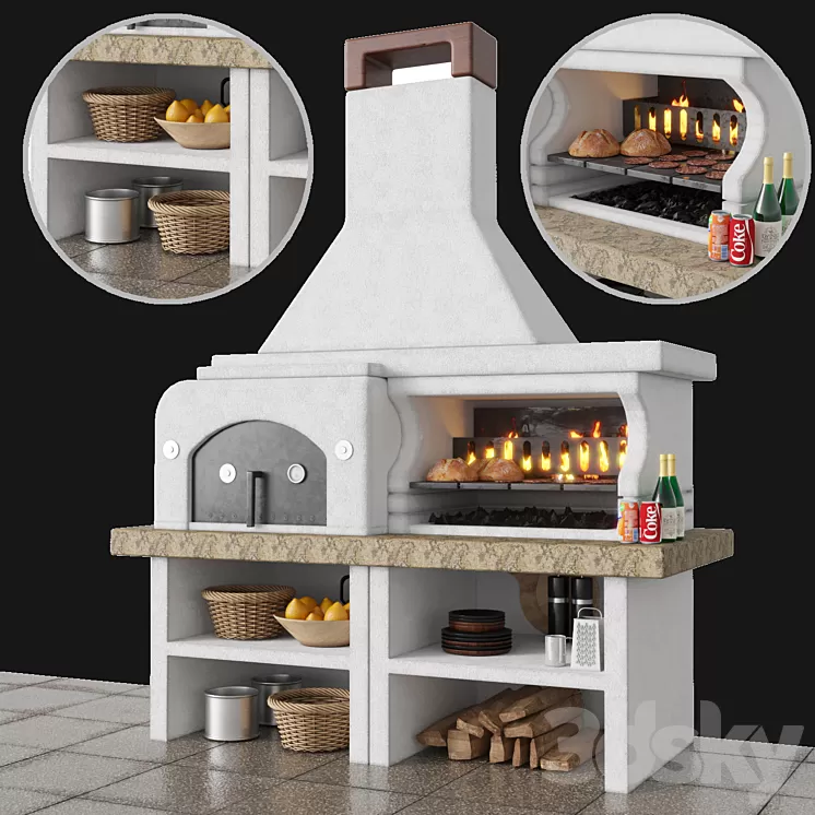 palazzetti grill 3D Model
