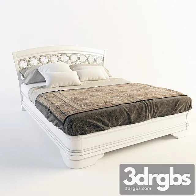 Palazzo Ducale Bianzo Bed 3D Model Free