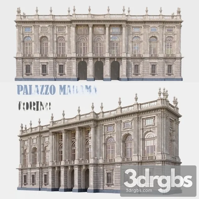 Palazzo Madama Bilding 3D Model Free