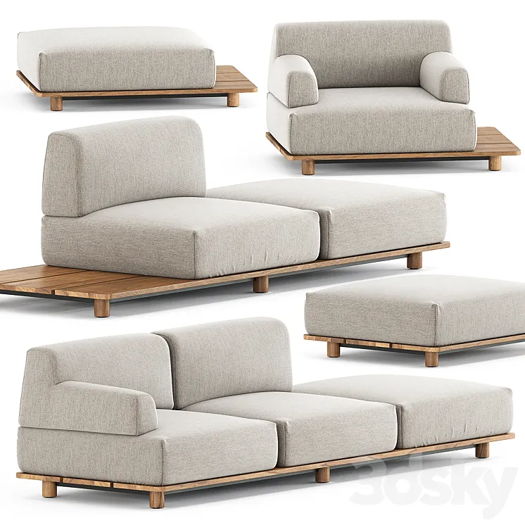 Palco sofa module set 1 by Kristalia Free Download