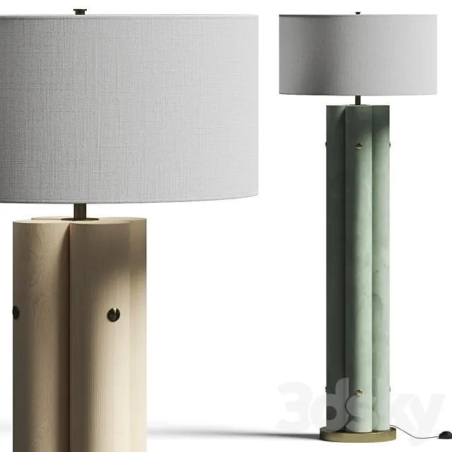 Palecek Cardiff Floor Lamp 3DModel