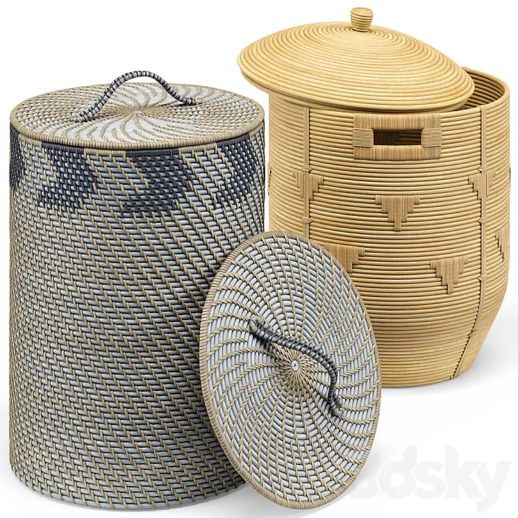 Palecek Highlands Basket 3D Model