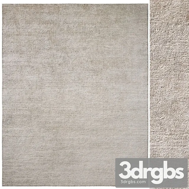 Palermo hand-knotted silk rug 3D Model Free