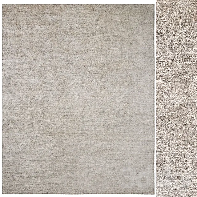 Palermo Hand-Knotted Silk Rug 3DModel