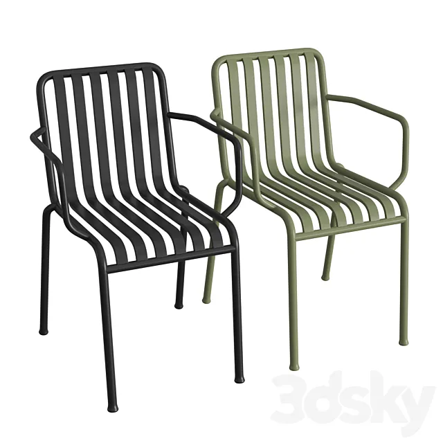Palissade armchair 3D Model