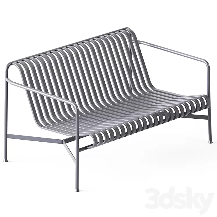 Palissade Lounge Sofa Olive by Hay 3D Model
