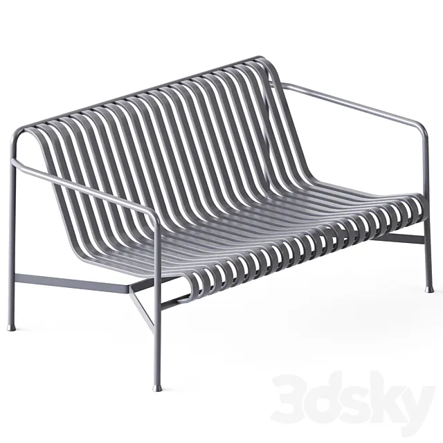 Palissade Lounge Sofa Olive by Hay 3DModel