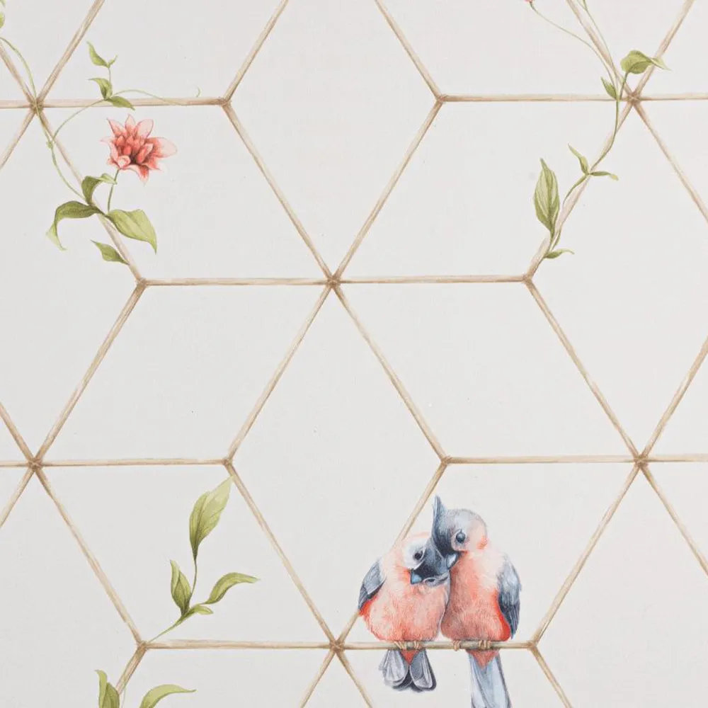 PALITRA - Wallpaper Birds Top Velvet 3D Model