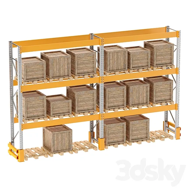 PALLET STORAGE RACK (pallet box) Free Download