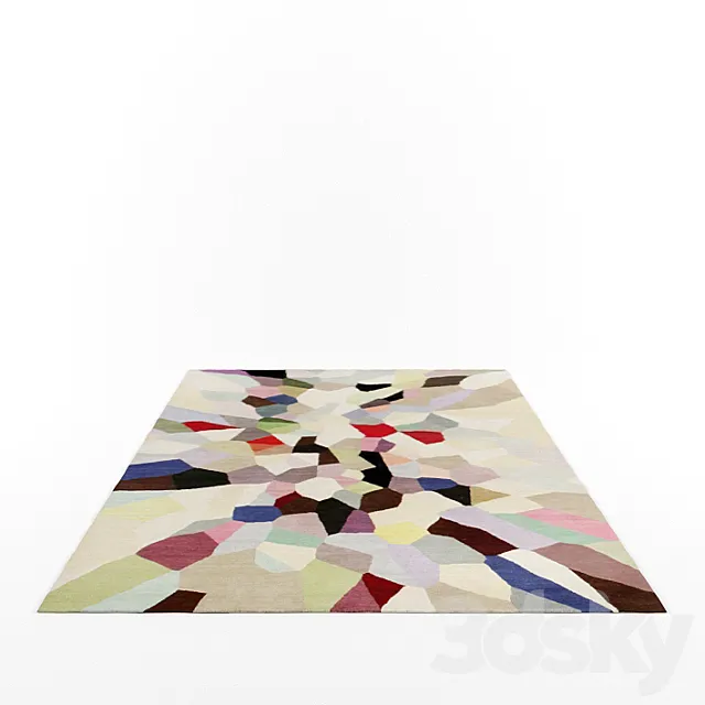 Pallette rug by Fiona Curran 3DModel