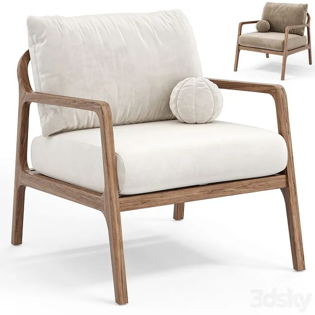 Palm Armchair 3D Model