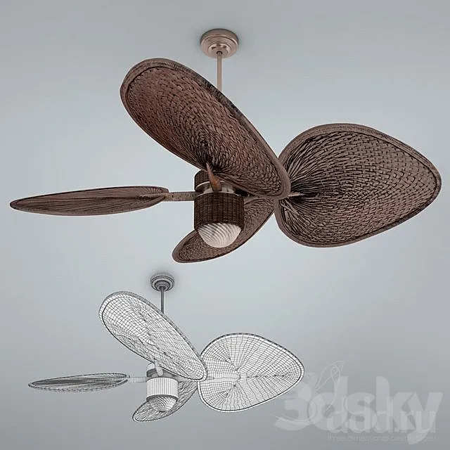 Palm Ceiling Fan 3D Model