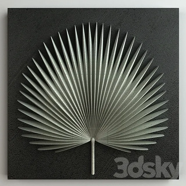 Palm Leaf Ornament 003 3D Model