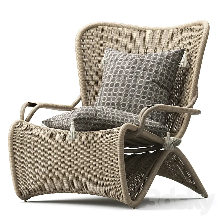 Palmeria Lounge Chair 3D Model Free