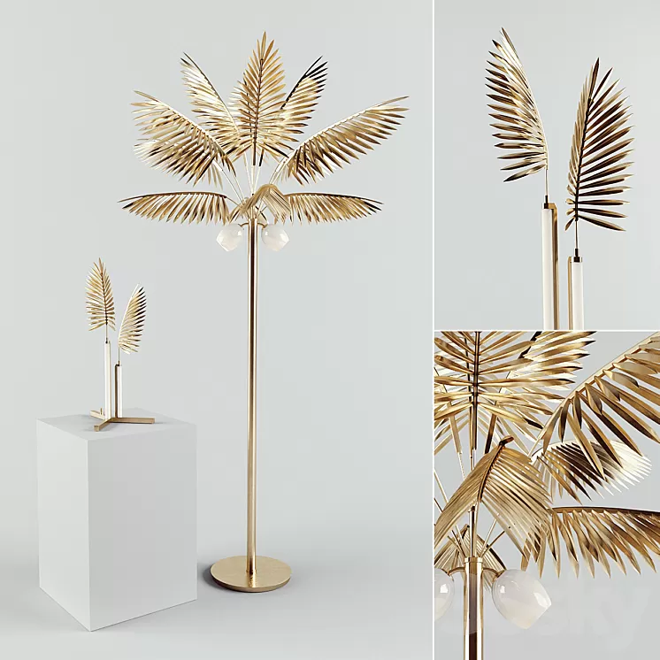 Palmira and Alexandriya Lamp 3D Model