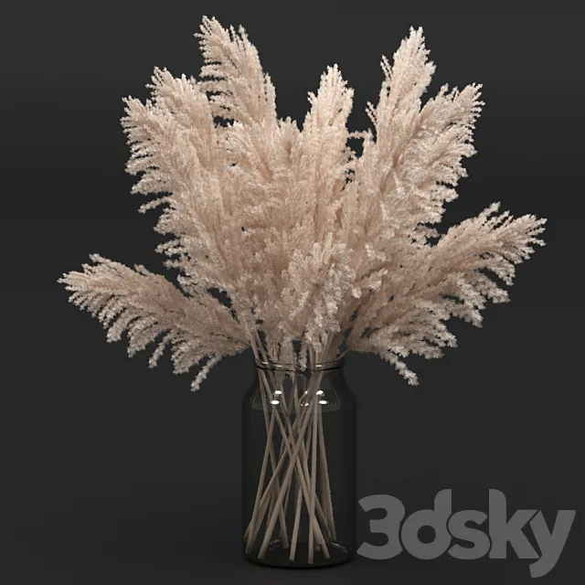Pampas Bouquet 3D Model