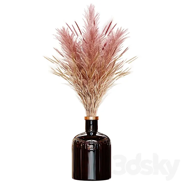 Pampas bouquet flower_02 3DModel