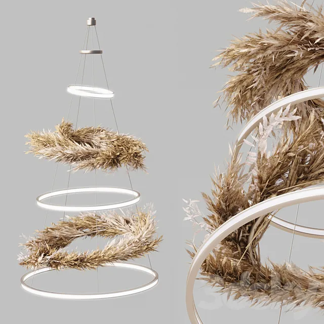 Pampas Chandelier – 01 3DModel