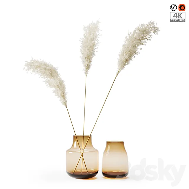 Pampas grass bouquet 3DModel