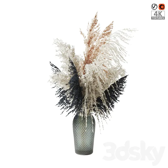 Pampas grass bouquet (Букет пампасной травы) 3D Model