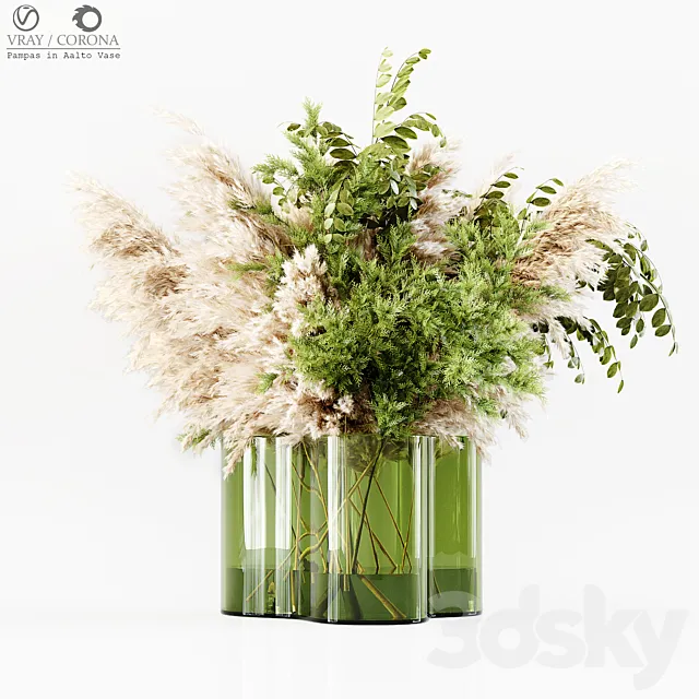 Pampas In Aalto Vase 3DModel