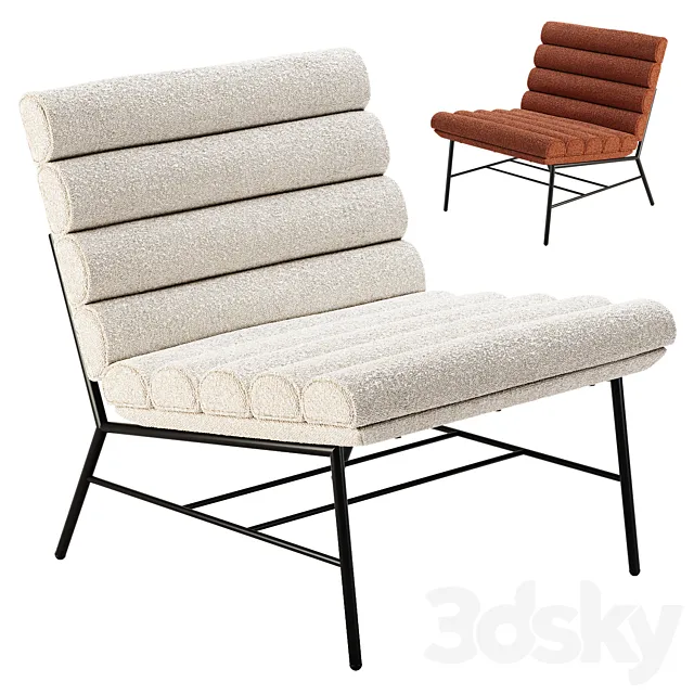 Pan Flute Armchair by Saba Italia 3D Model