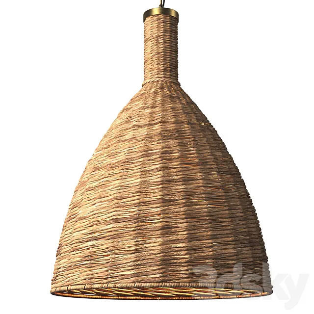 PANAMA HANDWOVEN PENDANT Restoration Hardware 3D Model