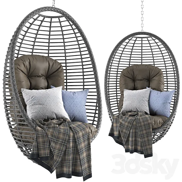 Panama Jack Hanging Chair 3D Model