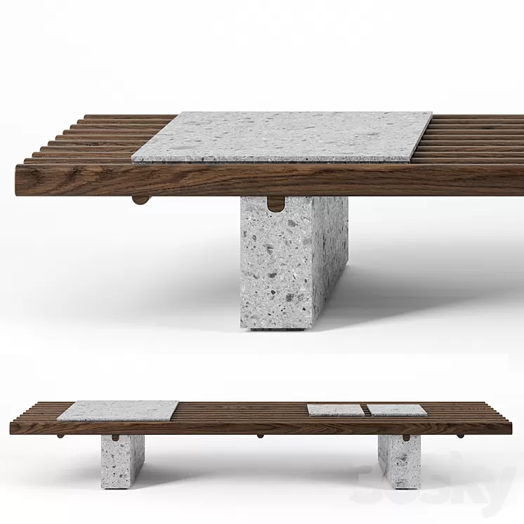 Panarea Coffee Table by Exteta 3D Model