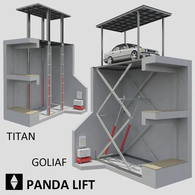 Panda Lift 3D Model