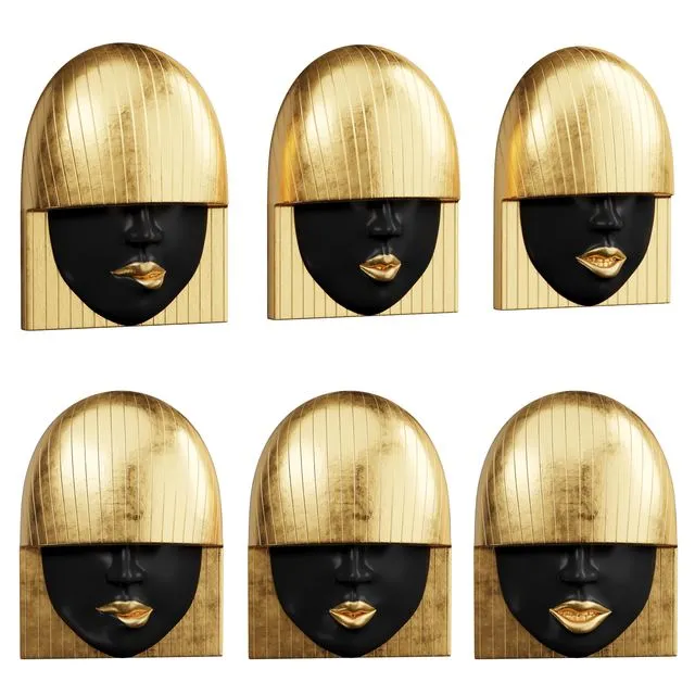 Panel Fashion Face Wall Tiles Phillips Collection 3D Model