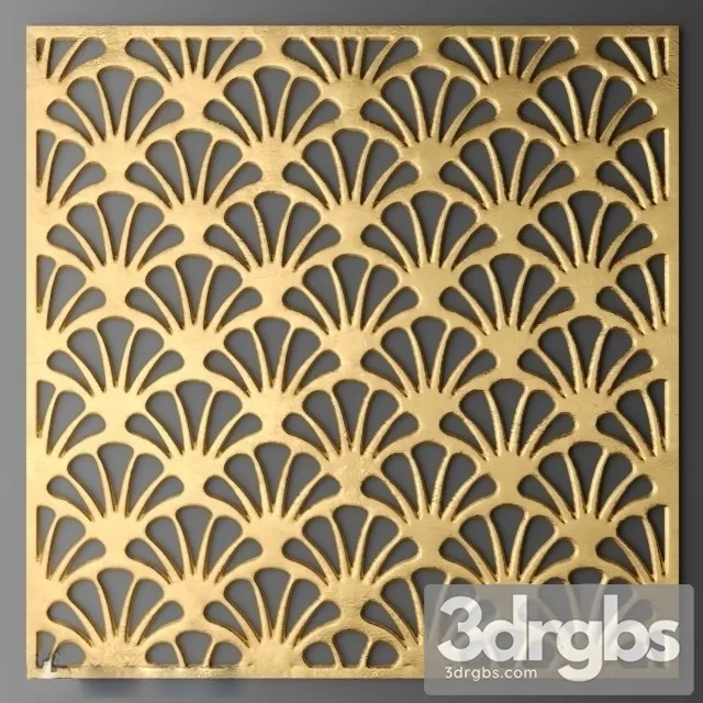 Panel Gold 3D Model Free