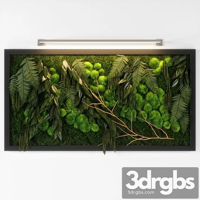 Panel Green 02 3D Model Free