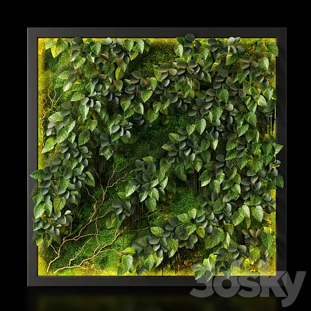 panel green 03 3D Model