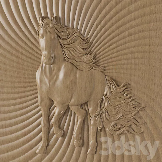 Panel "Horse" 3D Model