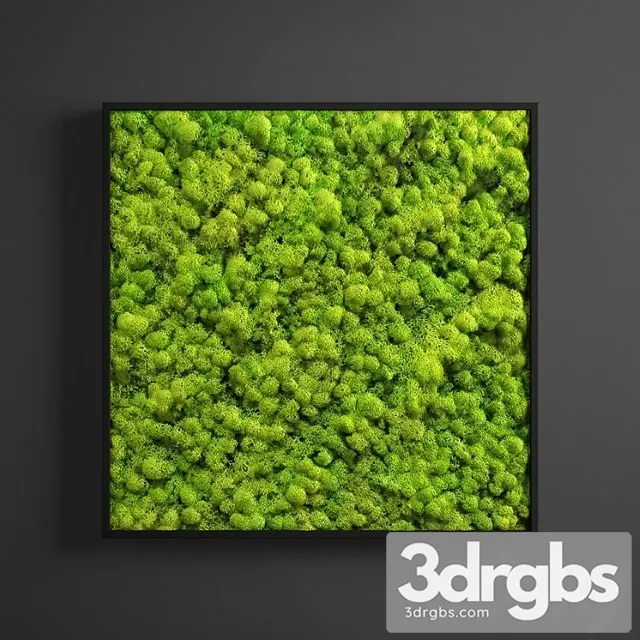 Panel Moss Square 3D Model Free