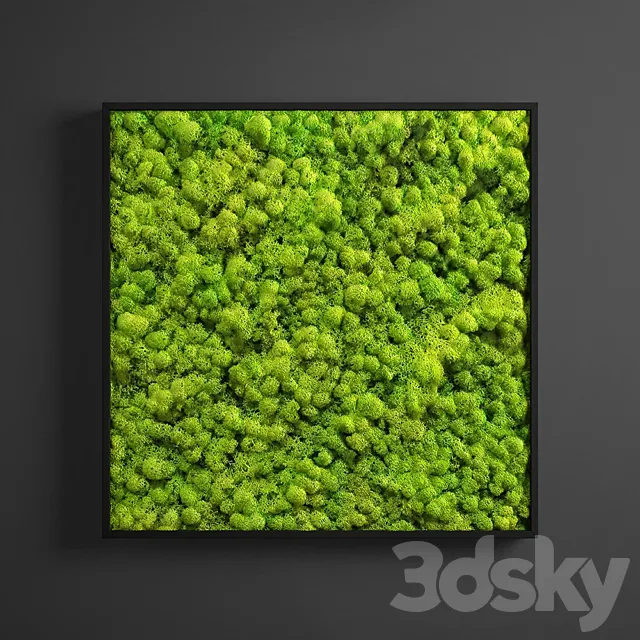 panel moss square 3D Model