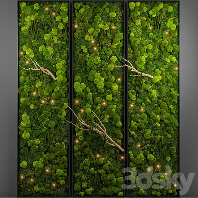 panel moss wall 3D Model
