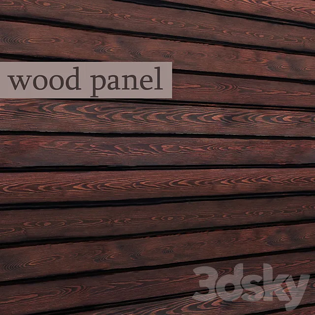 Panel of boards 3D Model