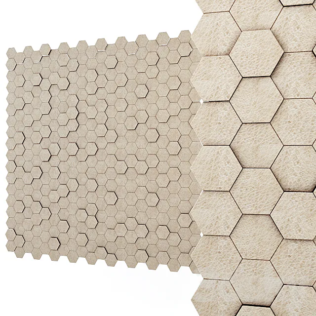 panel of soft leather 3D Model