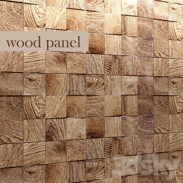 Panel of wood 3DModel