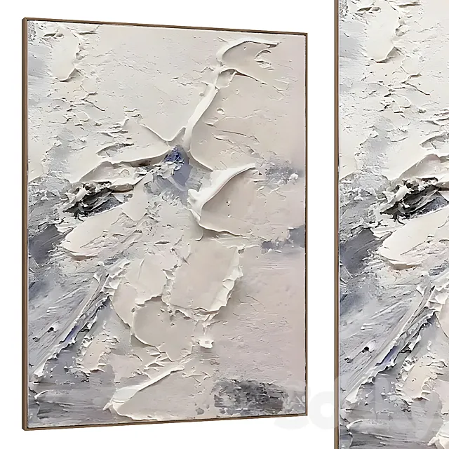 Panel PLASTER ART SG168 3D Model