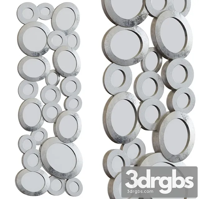 Panel rings with mirrors 3D Model Free