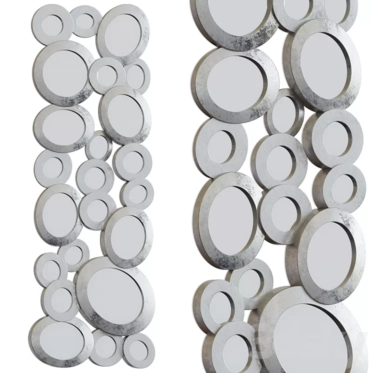 Panel Rings with mirrors 3D Model