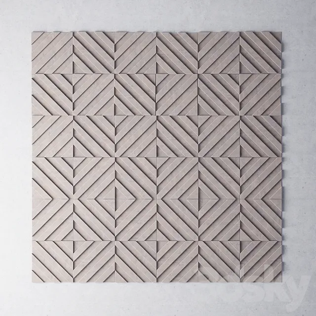 Panel stone decor _ Decorative panel 3DModel