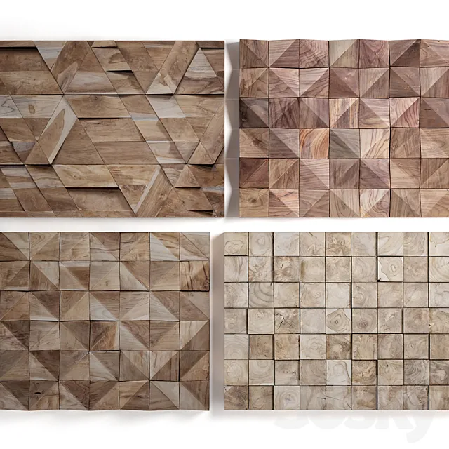 Panel wood art 05 3DModel