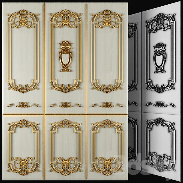 Panels for walls 3D Model