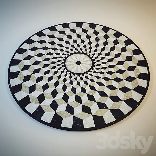 Panels made of marble 3D Model